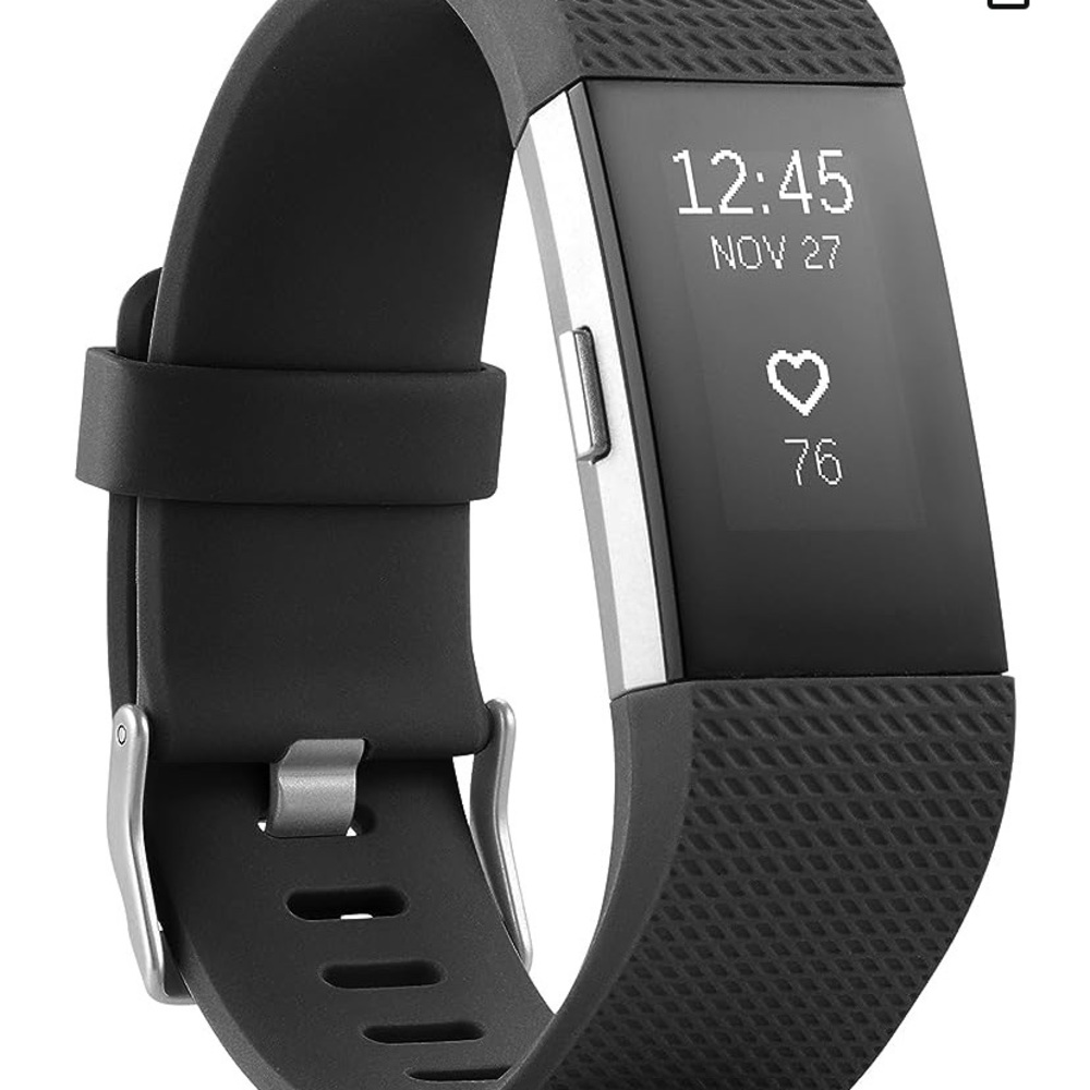 Fitbit Charge 2 w/ charger. Used but in great condition + NEW extra white band